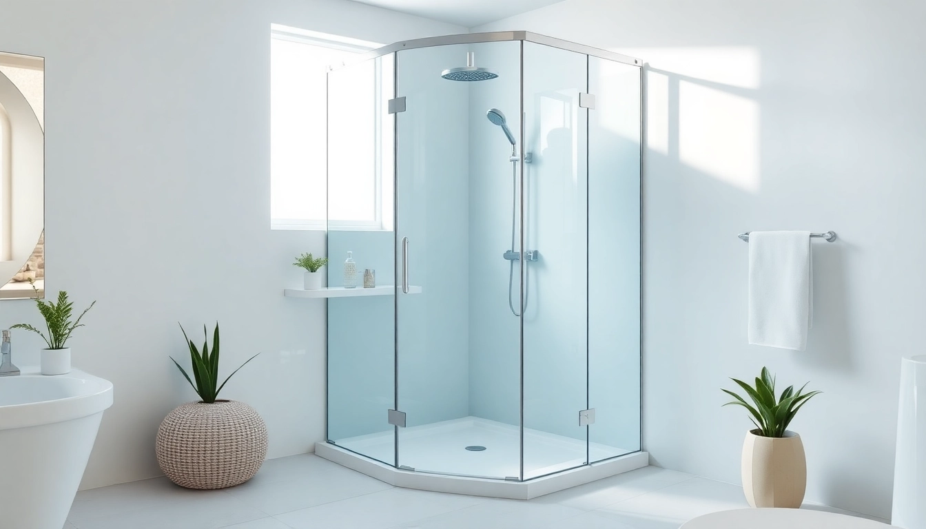 Erleben Sie die sonni Duschkabine 100x100 in einem eleganten Badezimmer mit modernem Design und stilvollen Details.