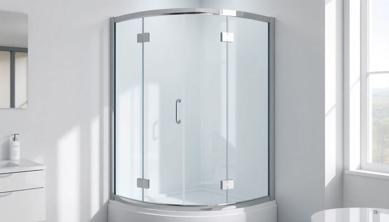 Moderne duschkabine 80x80 eckeinstieg im stilvollen Bad mit eleganten Details.