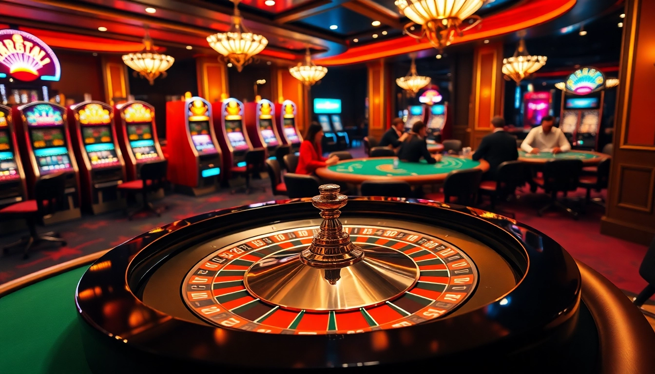 Witness the excitement of high-stakes gameplay at f168.tools with a vibrant casino roulette table.