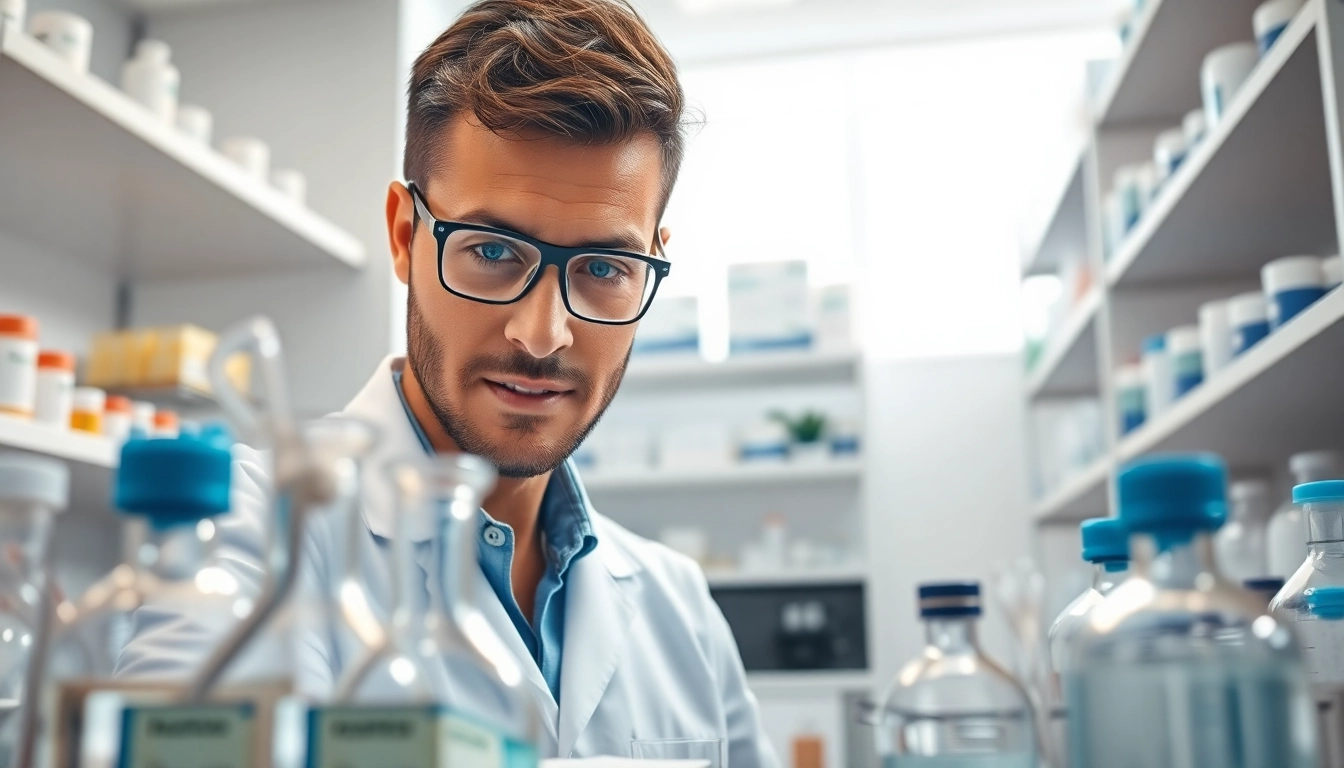 Researcher preparing Tirzepatide in a modern lab, symbolizing innovation in healthcare.