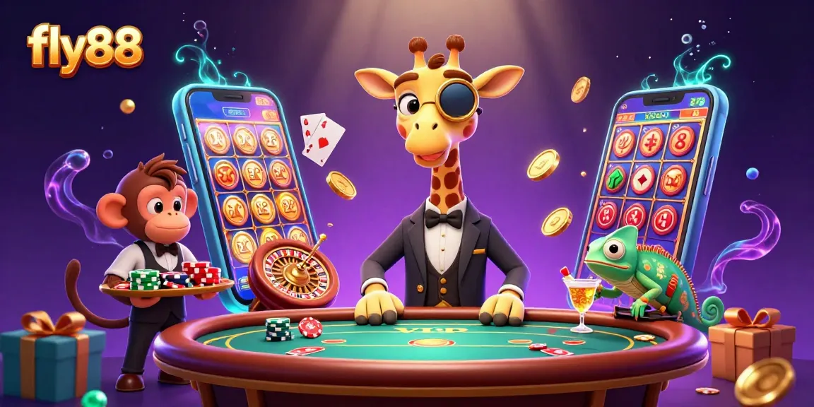 Experience the excitement of fly88 online casino with vibrant characters and dynamic gameplay elements.