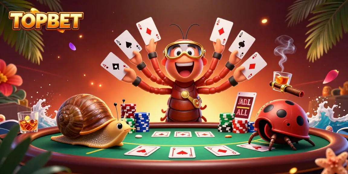 Experience excitement with TOPBET's vibrant casino scene featuring unique characters and immersive gameplay.
