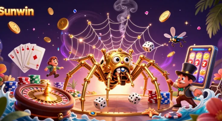Sunwin offers thrilling gameplay with captivating characters and dynamic casino elements in an energetic 3D casino scene.